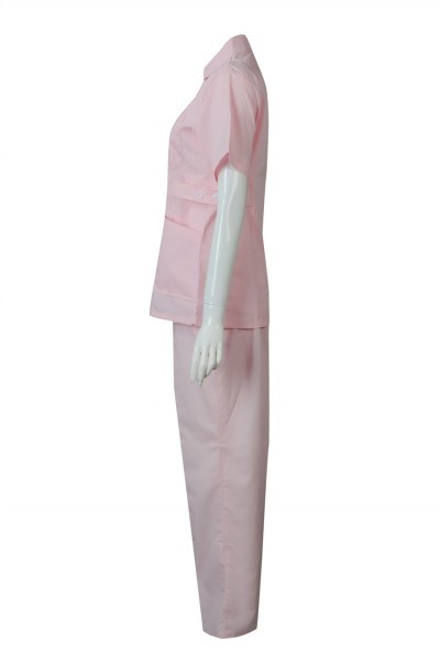 SKNU007 tailor-made clinic uniforms, samples, hospital nurses' clothes, ordering hospital suits, uniforms, nurses' clothes, wholesalers, HK shute nurses' clothes, prices. front view